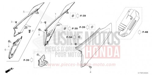 COUVERCLE LATERAL CRF300LAS de 2025
